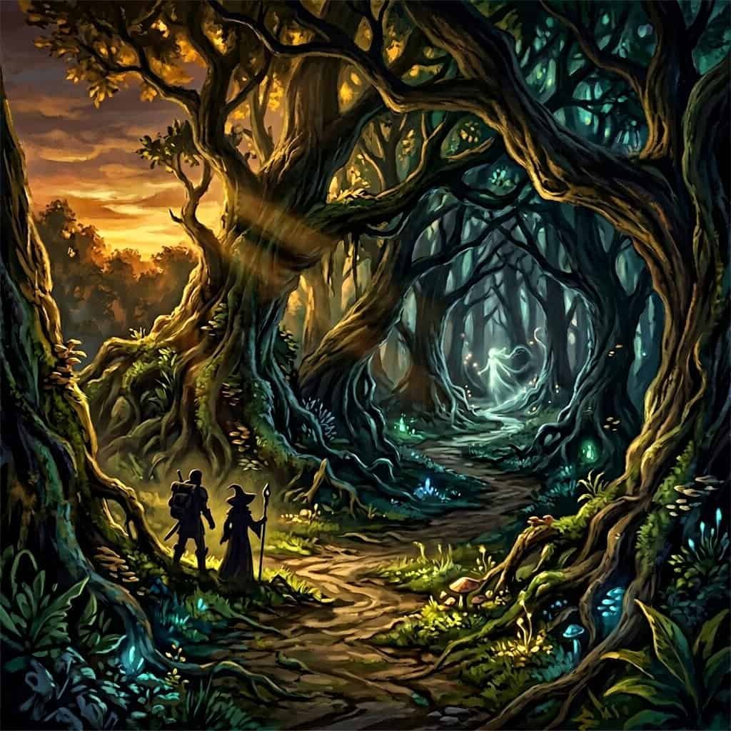 D&D Enchanted Forest Adventure: Running Fey and Fairy Tale Wilderness