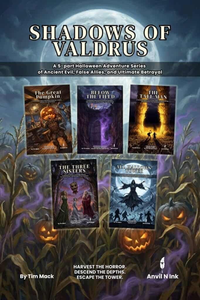 Complete halloween adventure series: Five Connected DD Adventures for October Gaming