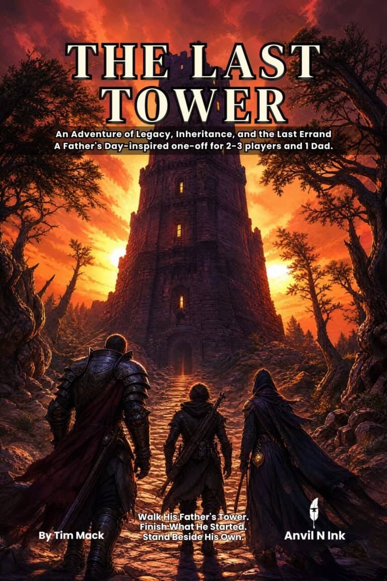 The Last Tower: A Father's Day D&D Adventure for 2-3 Players and 1 Dad