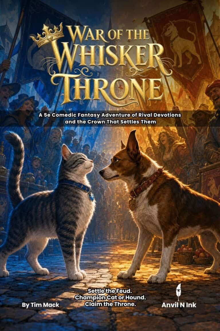 War of the Whisker Throne Review: A Cats vs Dogs D&D Adventure