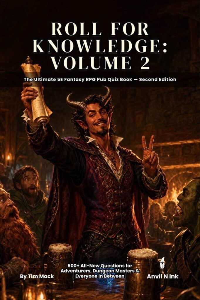 D&D Pub Quiz Book Vol 2: 500+ All-New Trivia Questions | Roll for Knowledge