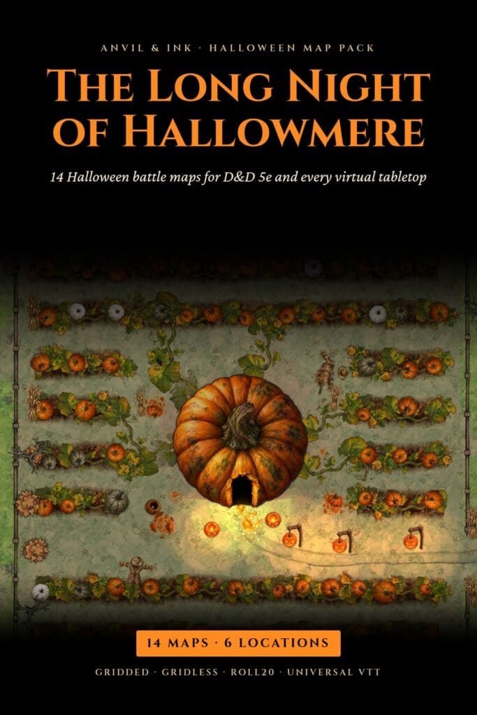 Halloween Battle Maps: The Long Night of Hallowmere Map Pack