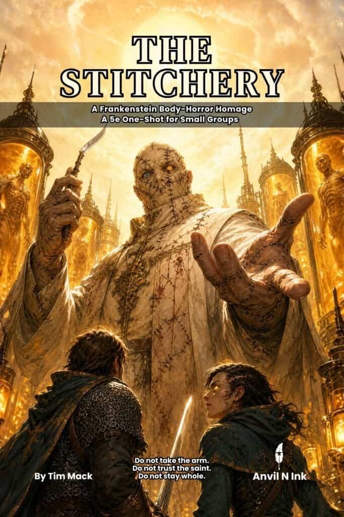 The Stitchery: A Frankenstein DnD One-Shot of Flesh, Sanity, and Sacrifice