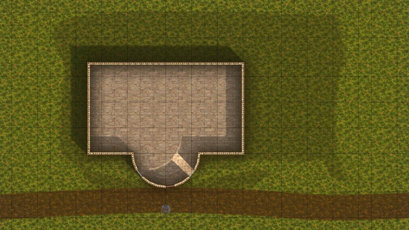 Drawing a room with automatic walls in a D&D map maker